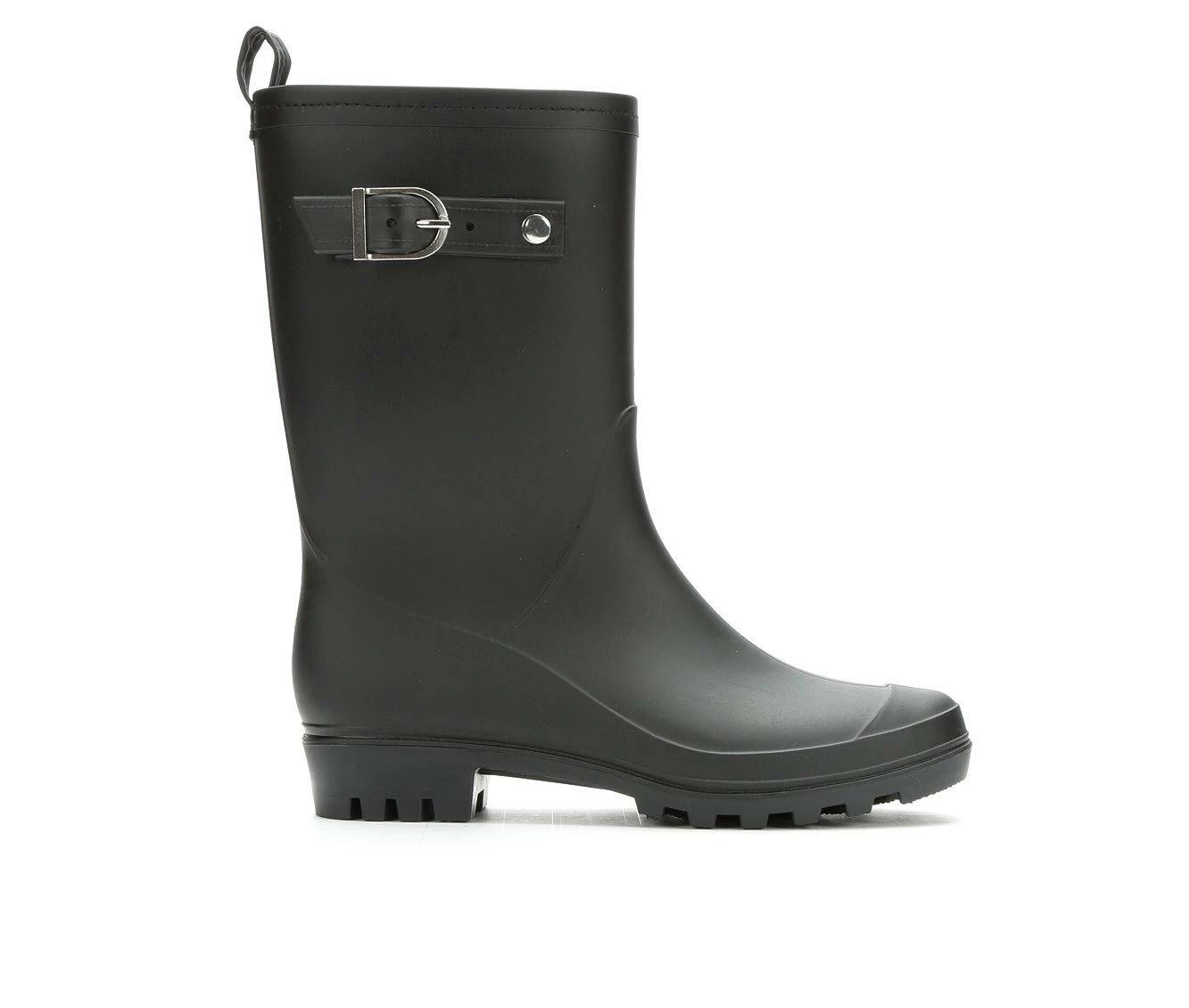 Women's Capelli New York Matte Solid Mid Rain Boots - Image 2