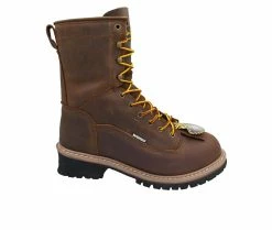 Men's AdTec Men's 1020 8" Comp Toe Waterproof Logger Work Boots