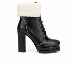 Women's Torgeis Pearl Platform Lace-Up Boots