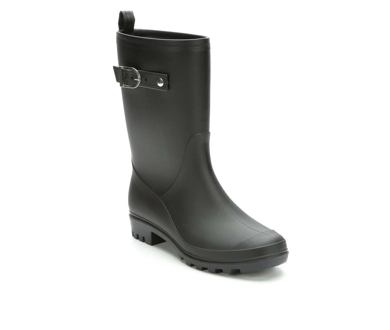 Women's Capelli New York Matte Solid Mid Rain Boots - Image 3