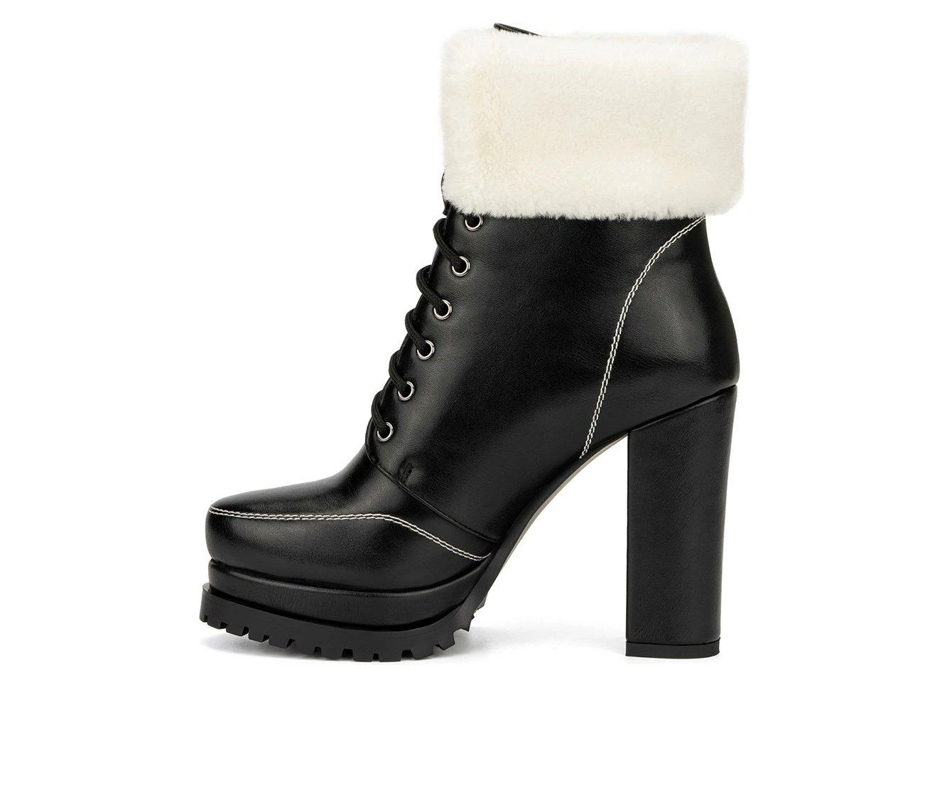 Women's Torgeis Pearl Platform Lace-Up Boots - Image 4